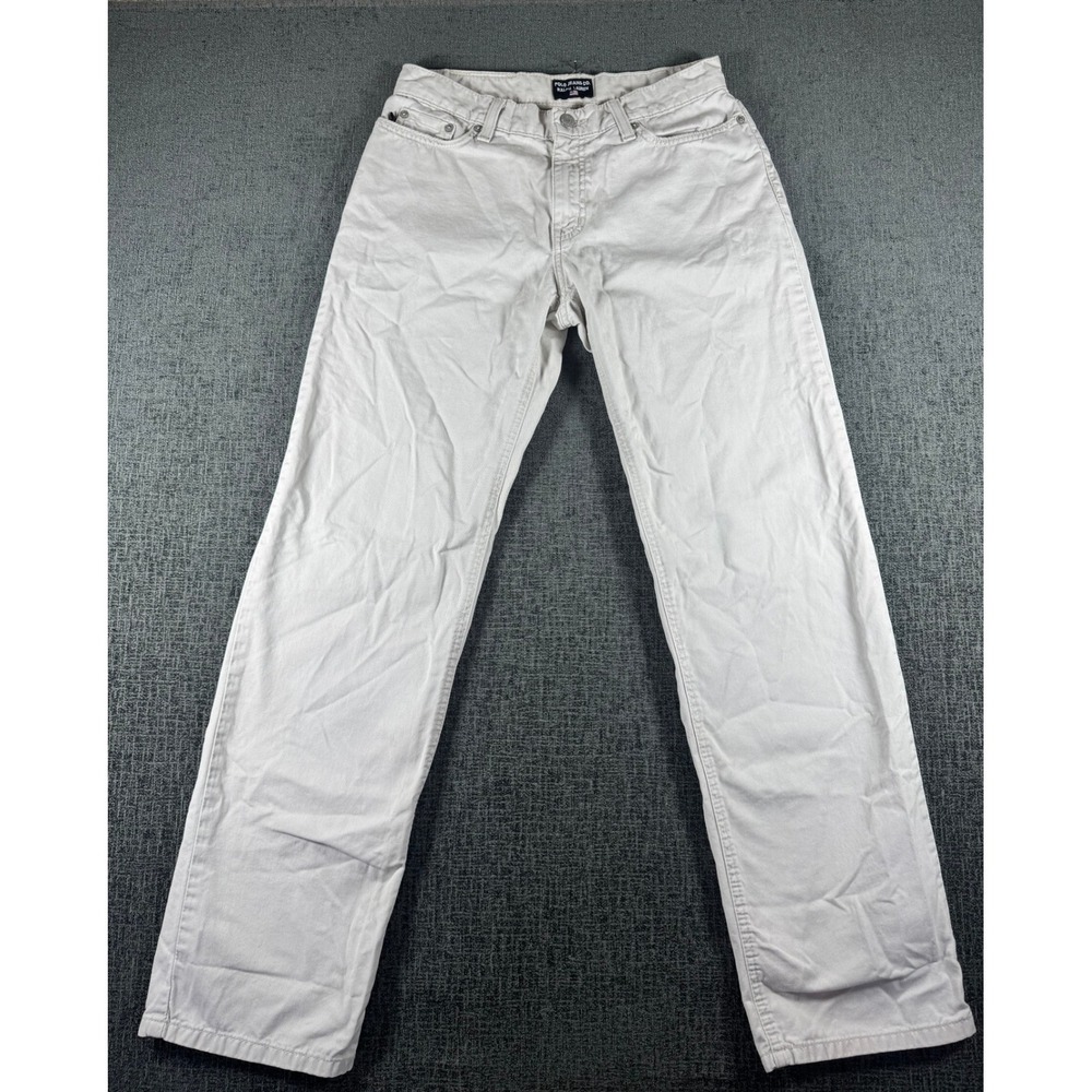 Polo Jeans Co Ralph Lauren Saturday Jean Off White Straight Leg Pants 4x31 Mens